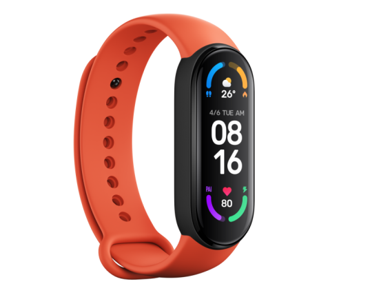 Mi Smart Band 6 Strap Set (Black,Orange,Blue)