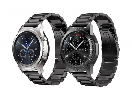 Ocelový náramek 20mm pletený černá