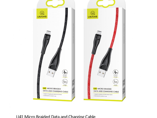 USAMS datový kabel USB microUSB 3m černý