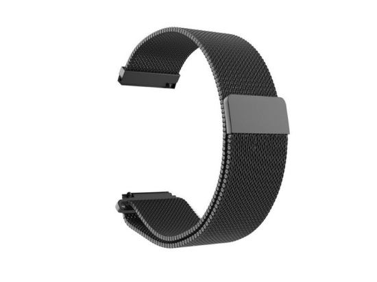 Ocelový náramek Amazfit BIP / GTS / GTR 42mm magnetický - černá