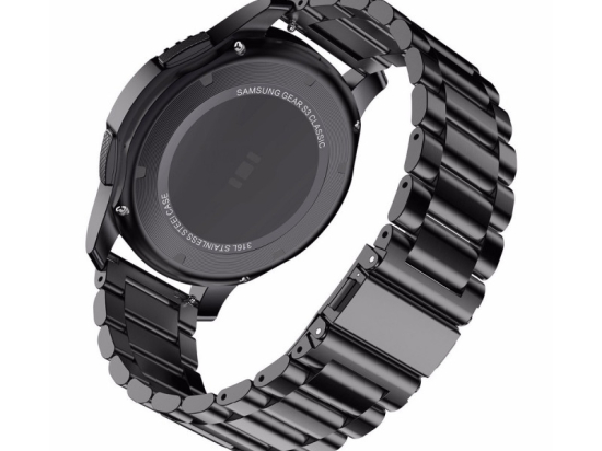 Ocelový náramek 20mm pletený černá