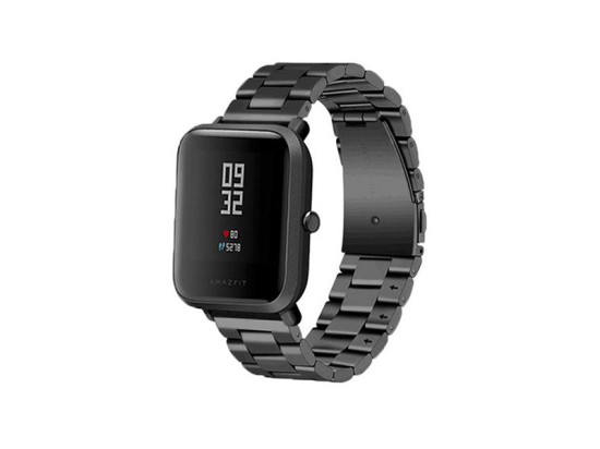 Ocelový náramek 20mm pletený černá