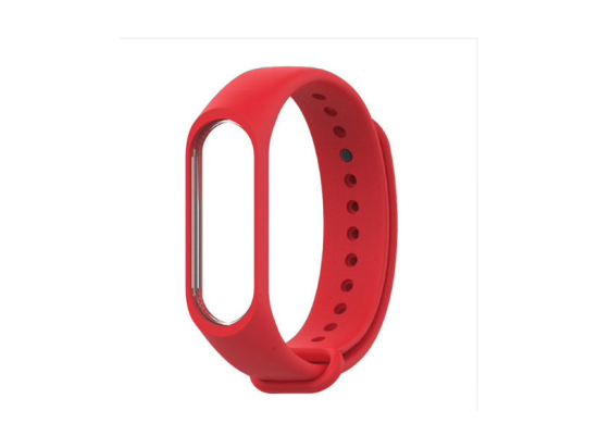 Barevný náramek pro Mi Band 3/4/5 - červená