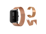 Ocelový náramek Amazfit BIP / GTS / GTR 42mm magnetický - rose gold
