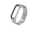 Ocelový náramek pro Mi Band 4/5/6 - stříbrná