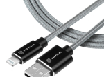 Tactical Fast Rope Aramid Cable USB-C/Lightning MFI 0,3m Grey