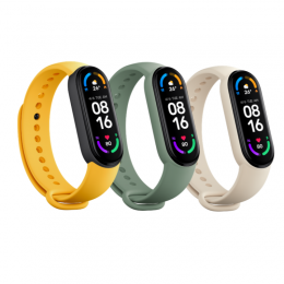 Mi Smart Band 6 Strap Set (Ivory,Olive,Yellow)