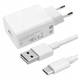 Xiaomi USB nabíječka MDY-10-EF + USB-Type-C kabel bílý