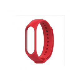Barevný náramek pro Mi Band 3/4/5 - červená